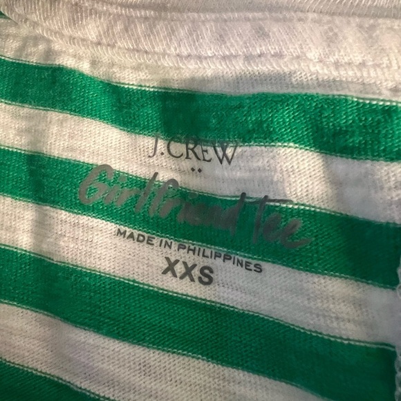 Green and White Striped Tshirt - Picture 2 of 3